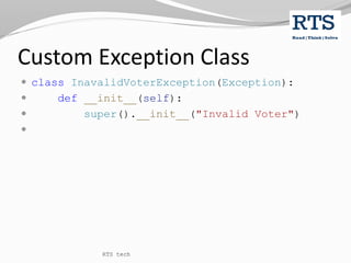 Python Exception Handling | PPT