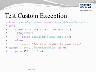 python exception : python tutorial 23 codevscolor... Python Exception Handling | PPTX
