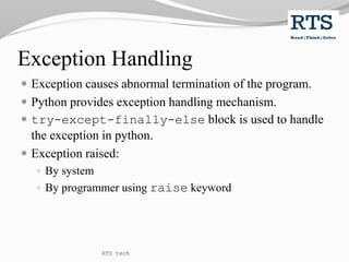 Python Exception Handling | PPT