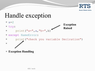 Python Exception Handling | PPTX
