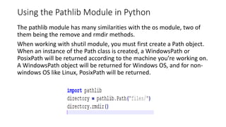 Python-FileHandling.pptx | Operating Systems | Computer Software and ...