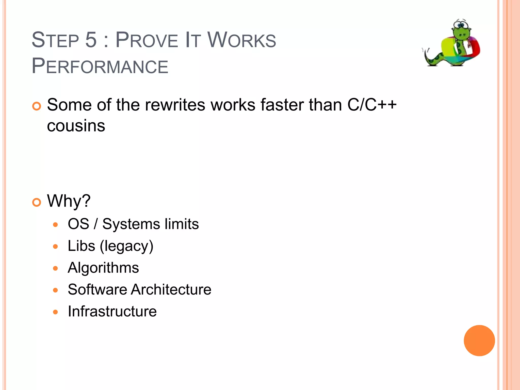 Step 3 : IntegrationWrote bindings to interface with all major internal systems (thanks to ctypes)With pythonic API! 