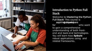 python full stack course in hyderabad | PPT