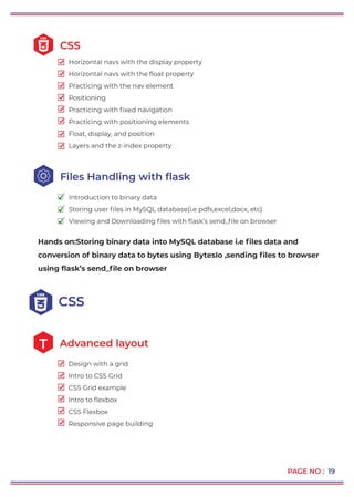 Codegnan Hyderabad Python Full Stack Course Codegnan- Full Stack Python training in Hyderabad (course syllabus) | PDF