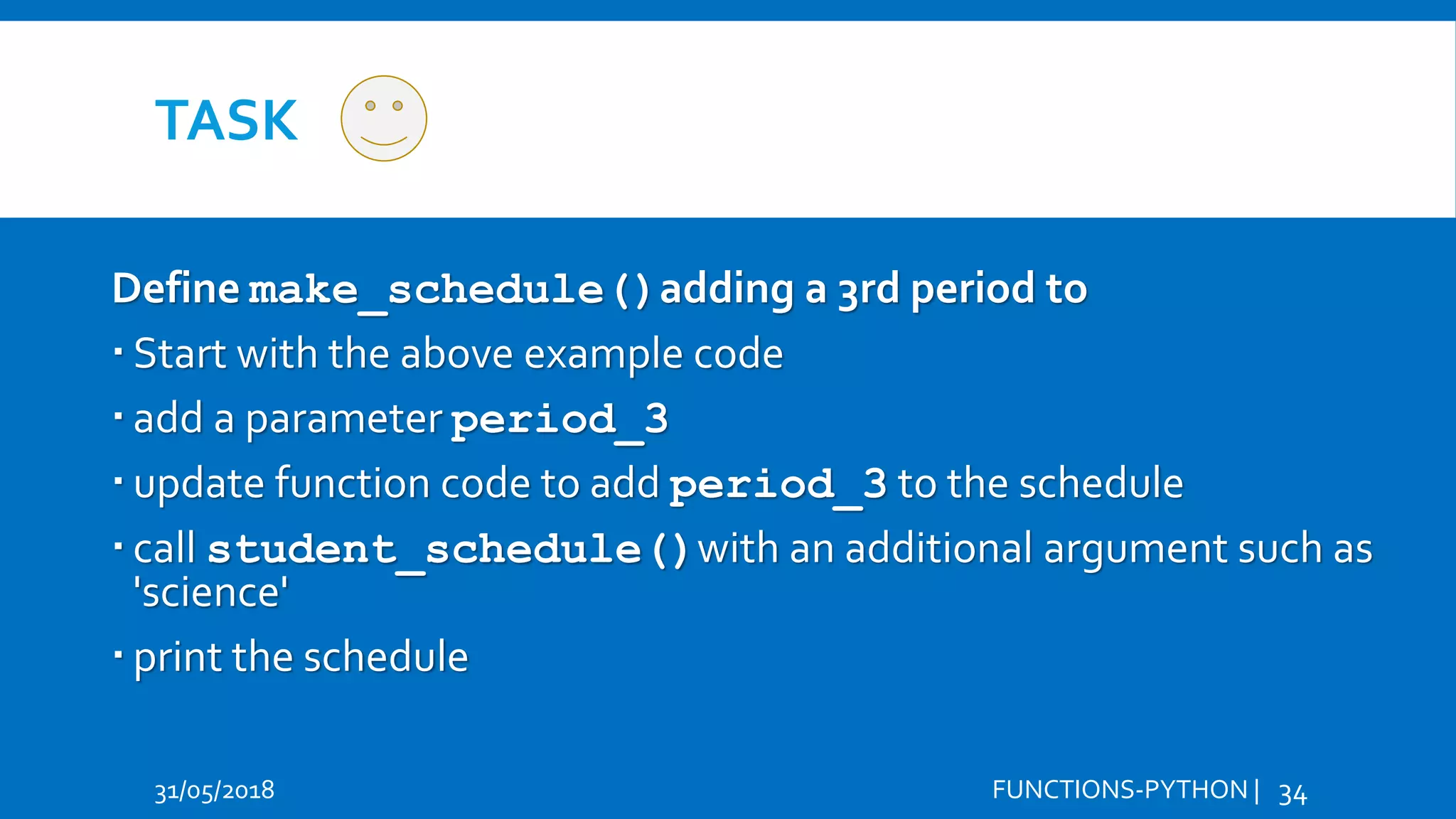 Python - Functions - Azure Jupyter Notebooks | PPT