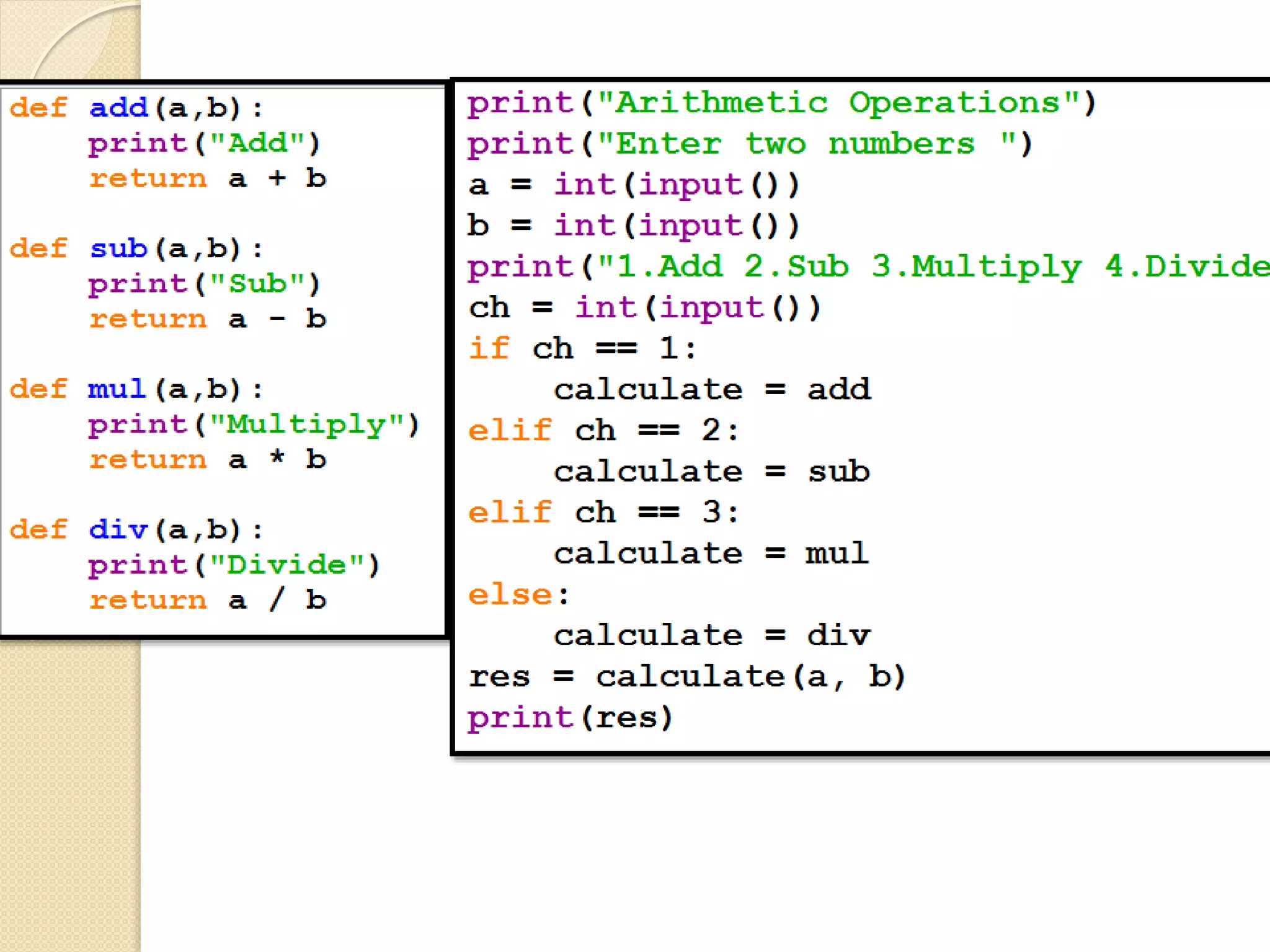Python   Functions