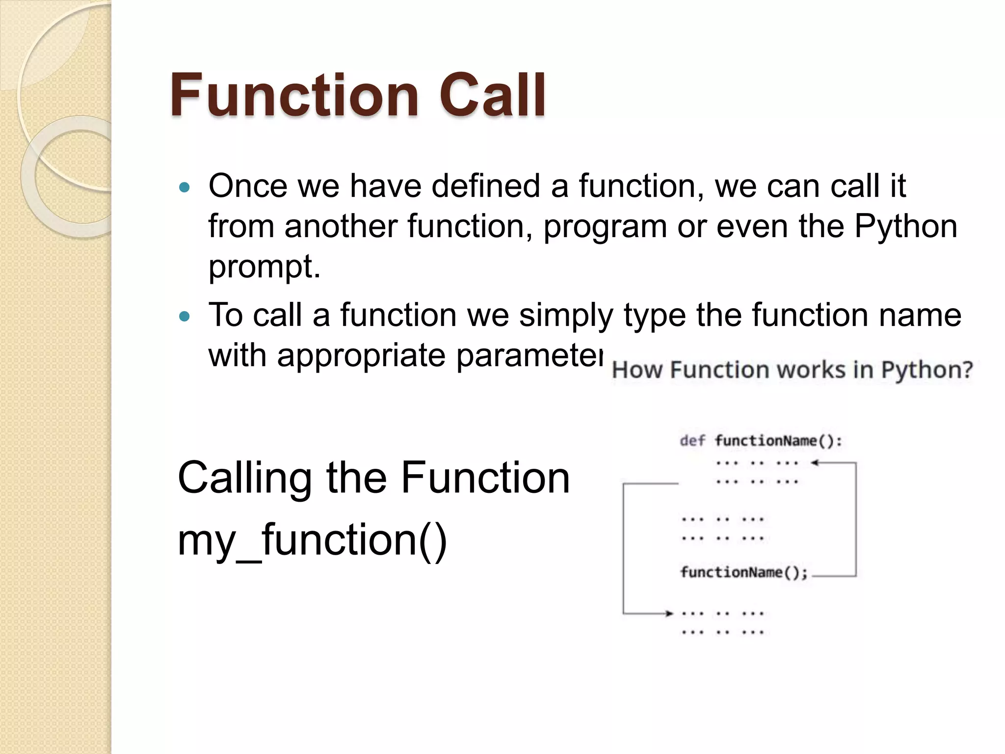 Python Functions | PPTX