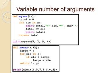 Python Functions | PPTX