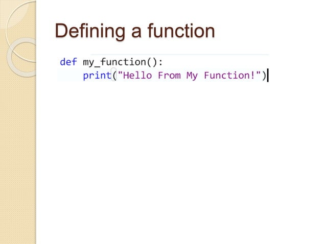 Python Functions | PPTX