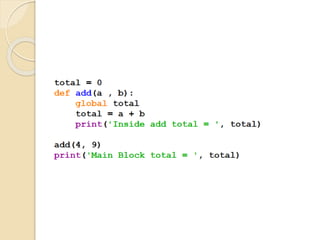 Python Functions | PPT