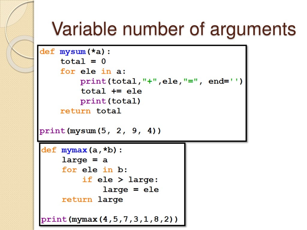 Python Functions