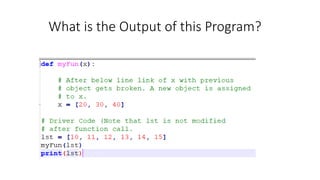 What is the Output of this Program?
 