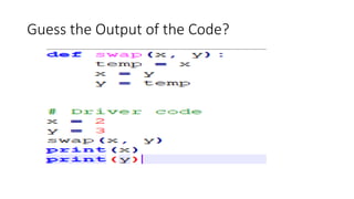 Guess the Output of the Code?
 