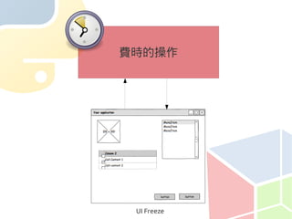 費時的操作




 UI Freeze
 
