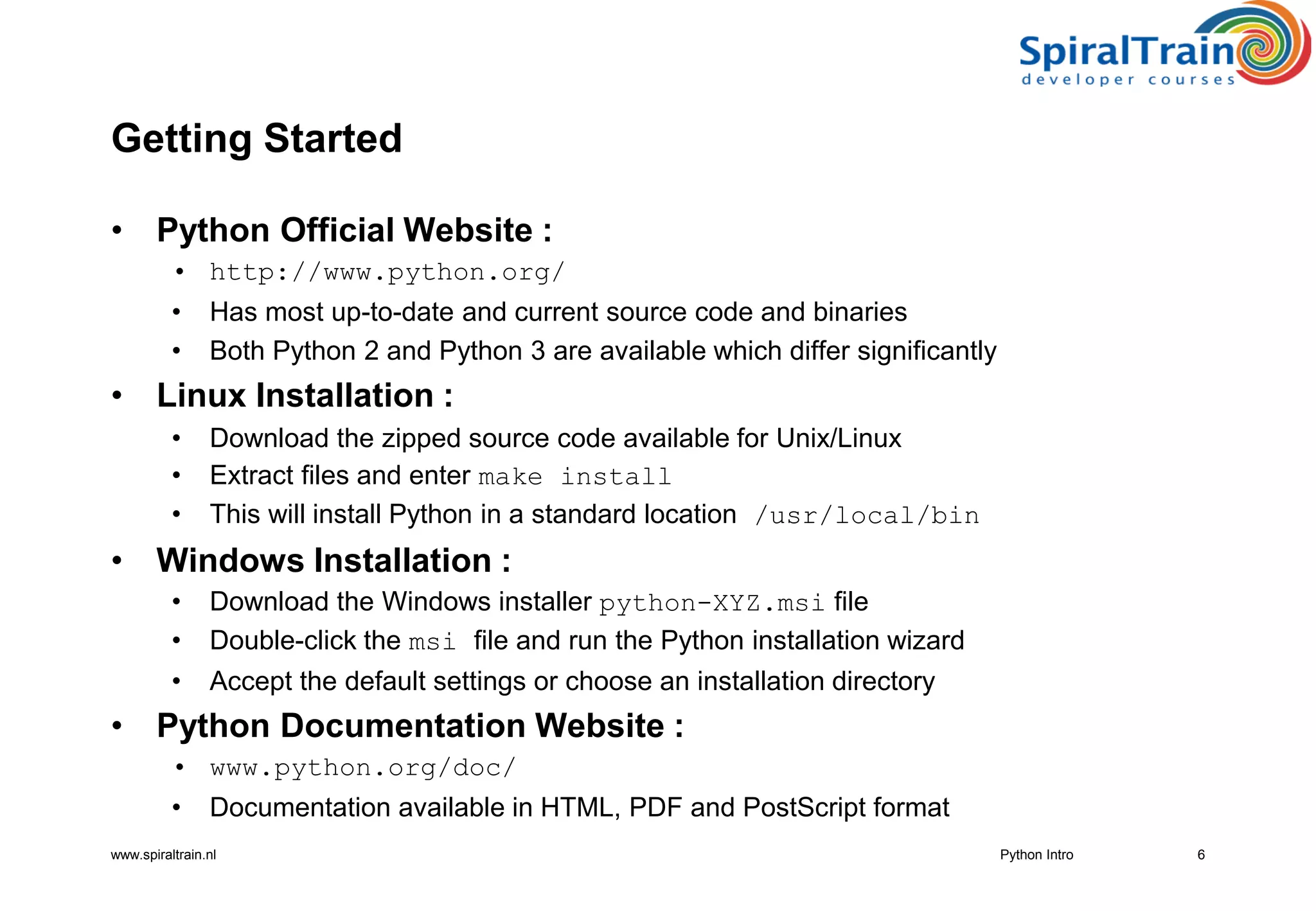 Python Intro | PPT