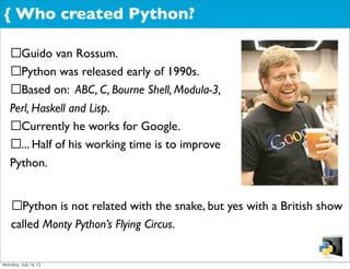 Python introduction | PDF