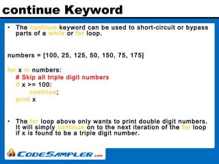 Loop Number 100 Python - Introduction | PPT