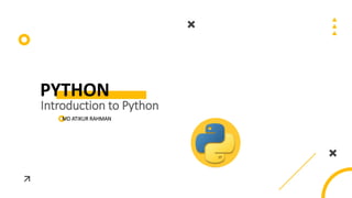 python introduction about features, used, frameworks and libraries | PPT