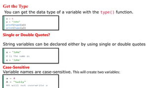 Comprehensive Introduction to Python Programming Language and Syntax | PPTX