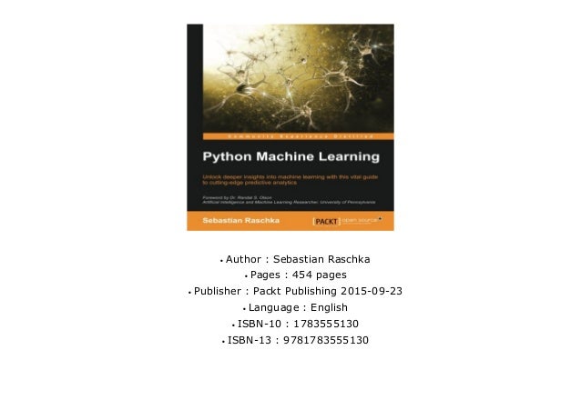 python machine learning raschka