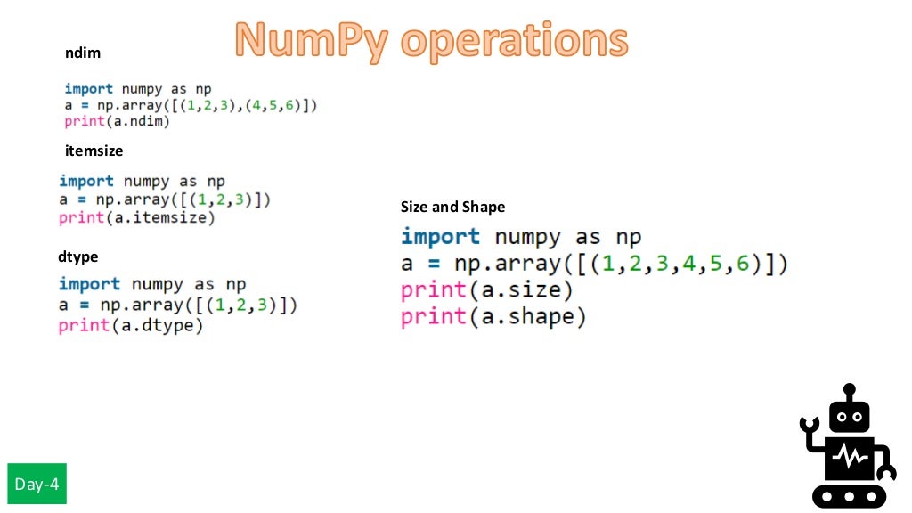 Python ml-libraries (numpy & matplotlib) -day 8