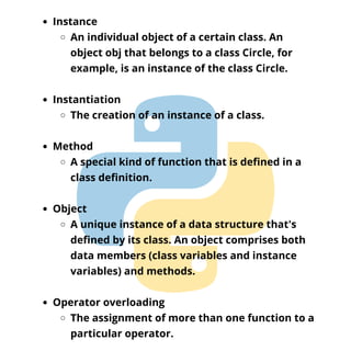 Python - object oriented | PDF
