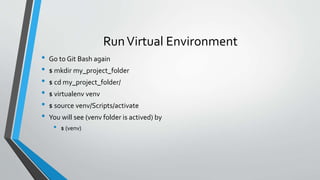Run Python on windows | PPT