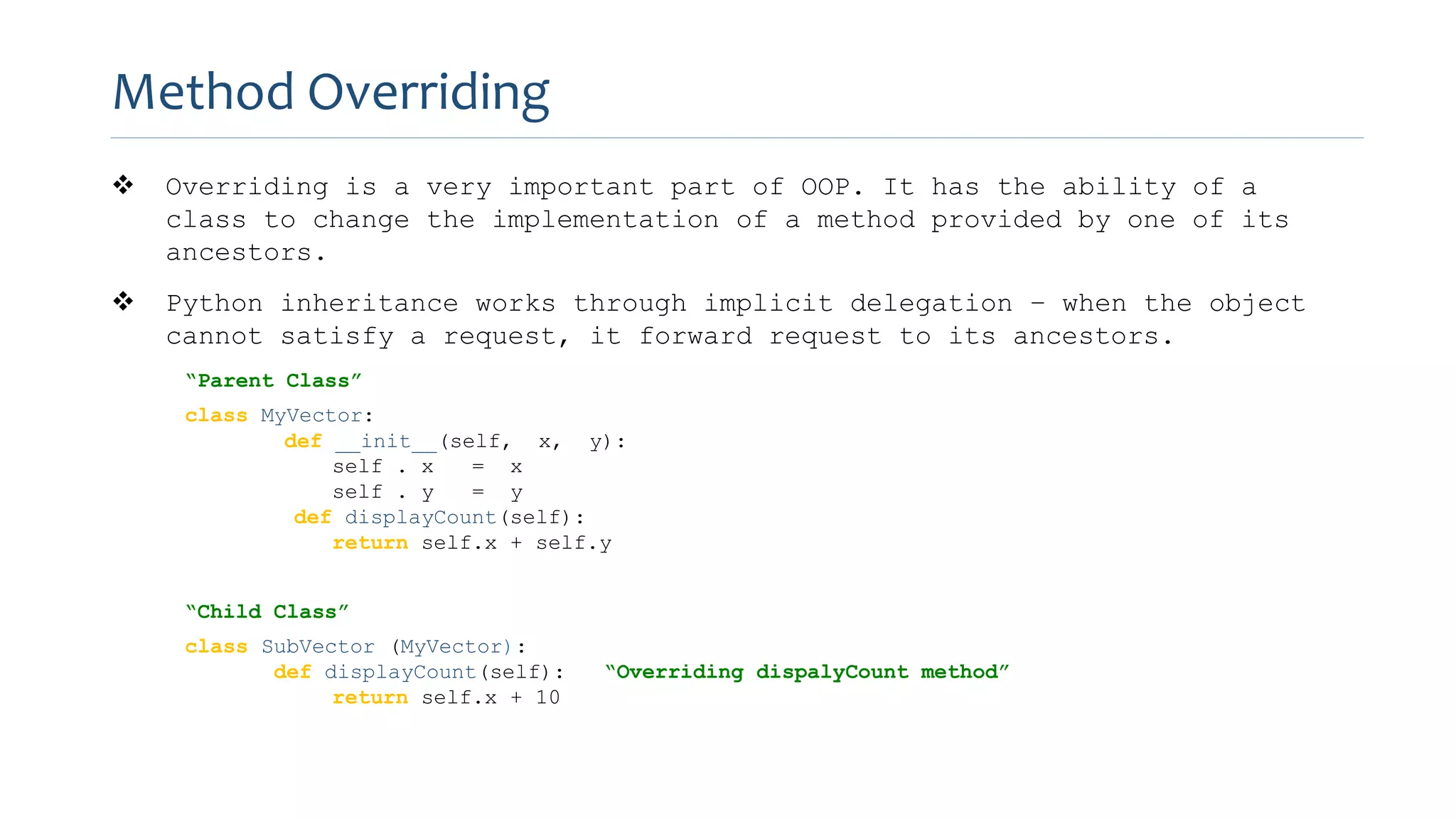 Python object oriented programming ppt