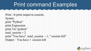Python overview | PPT