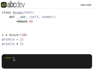 data model
9
42
output:
 