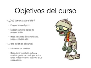 Python para Zombies en Español | PPT
