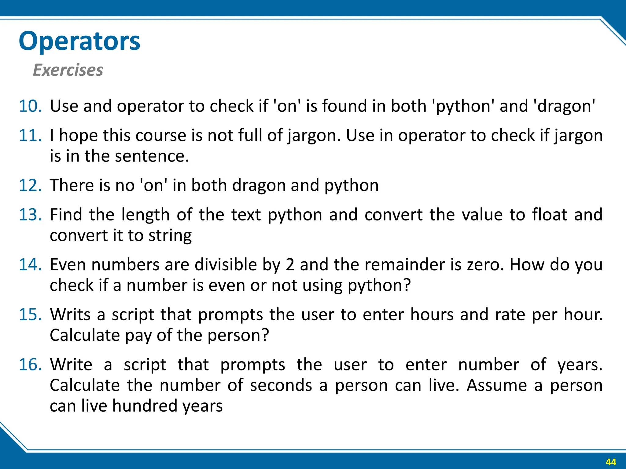 The python fundamental introduction part 1 | PPT