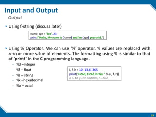 The python fundamental introduction part 1 | PDF