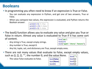 The python fundamental introduction part 1 | PDF
