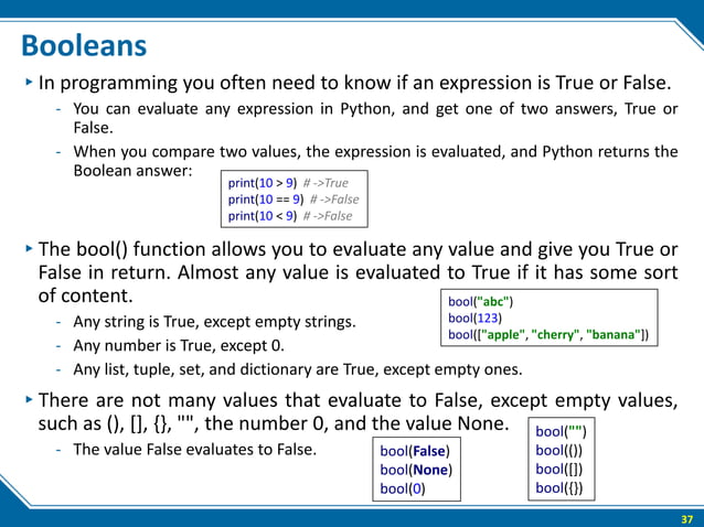 The python fundamental introduction part 1 | PPT