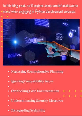 Python Pitfalls: Mistakes to Steer Clear of in Development Services ...