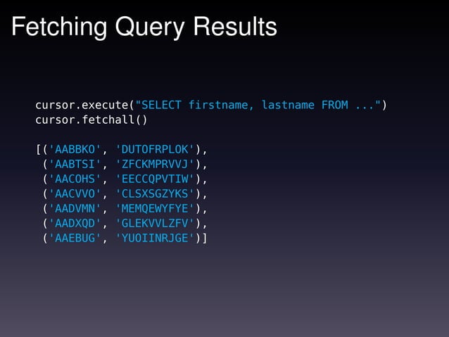 Programming with Python and PostgreSQL | PPT