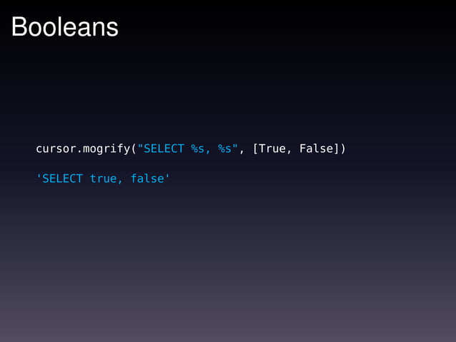 Programming with Python and PostgreSQL | PPT
