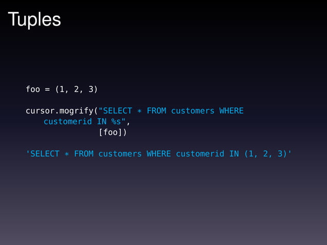 Programming with Python and PostgreSQL | PPT