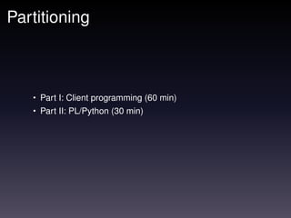Programming with Python and PostgreSQL | PPT