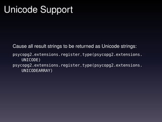 Programming with Python and PostgreSQL | PPT image.