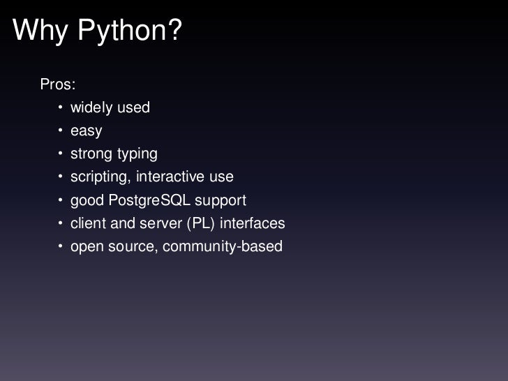 Programming with Python and PostgreSQL