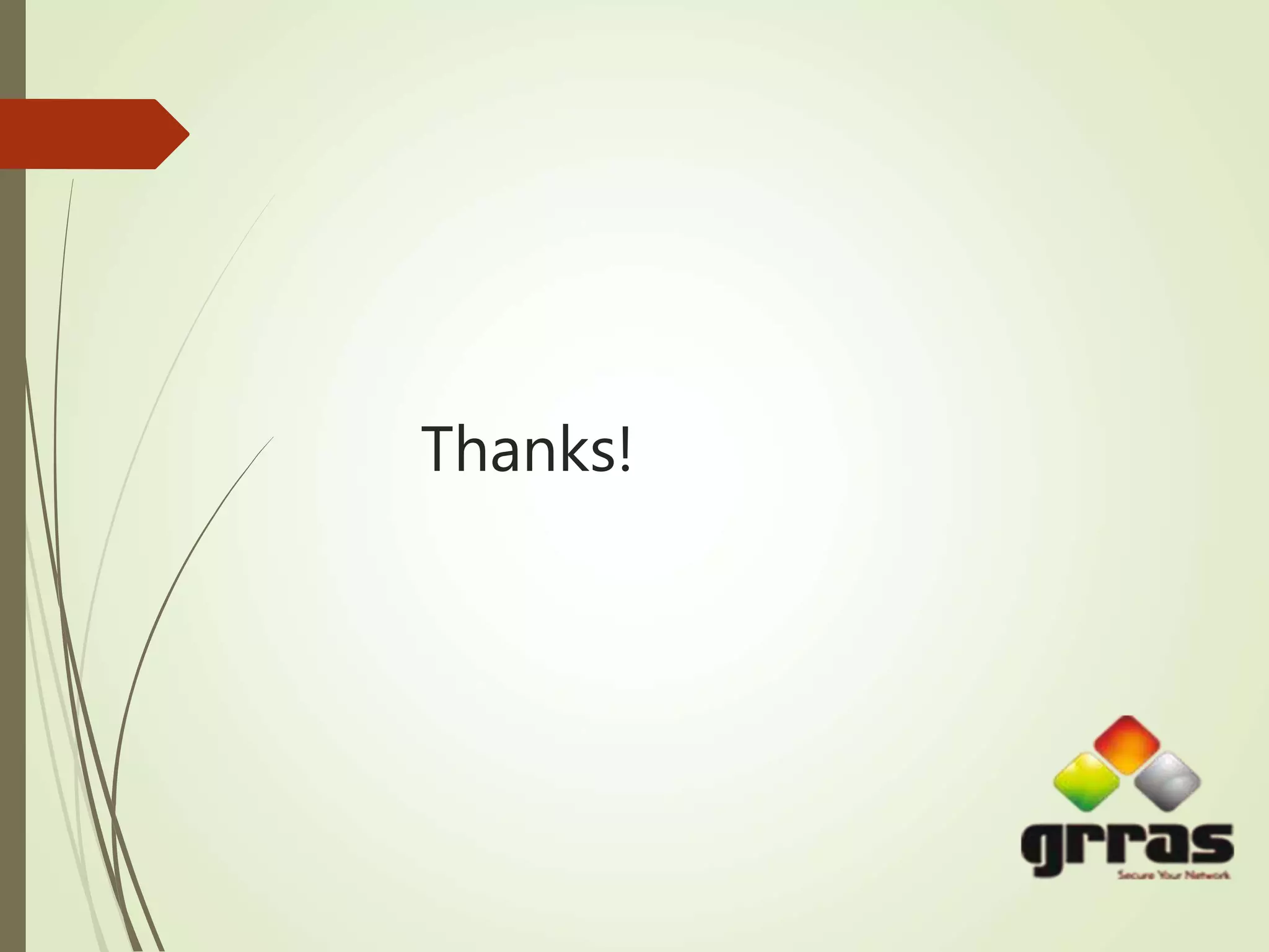 Thanks!
 