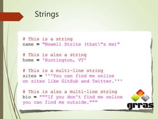 Strings
 