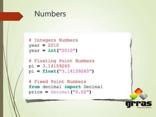 Numbers
 