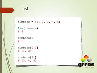 Lists
 