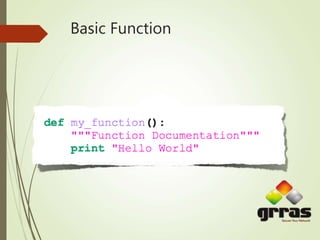 Basic Function
 