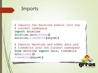 Imports
 