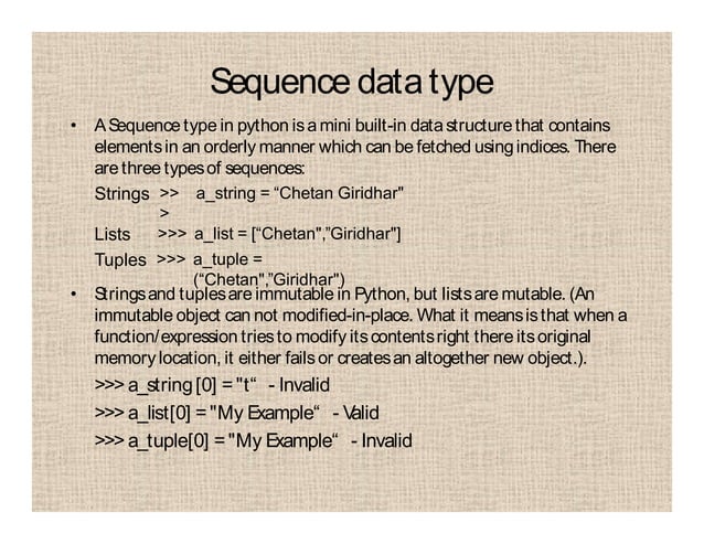 Python Tutorial for Beginner | PPTX