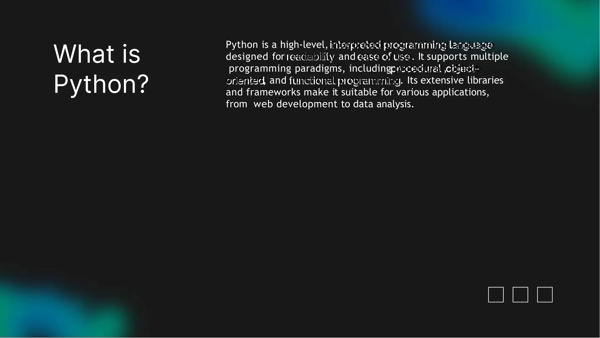 beginner guide for python programming presentation | PPTX